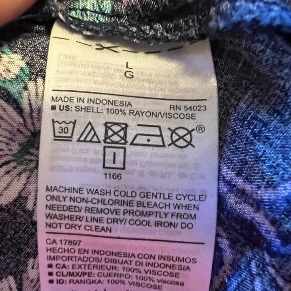 Old Navy Floral Long Sleeved Blouse - Large - Picture 5 of 5